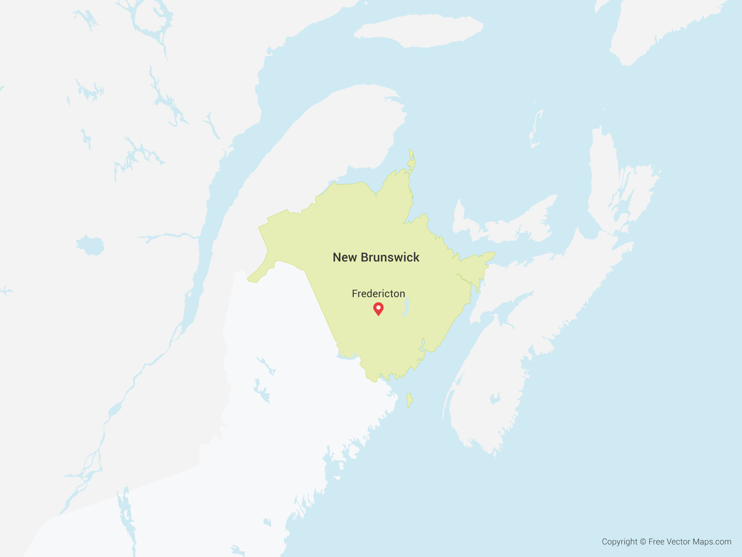 New Brunswick Map