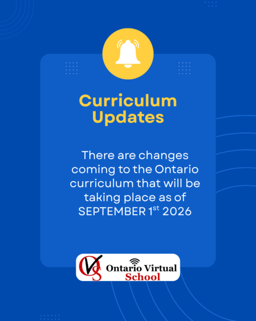 Curriculum Updates