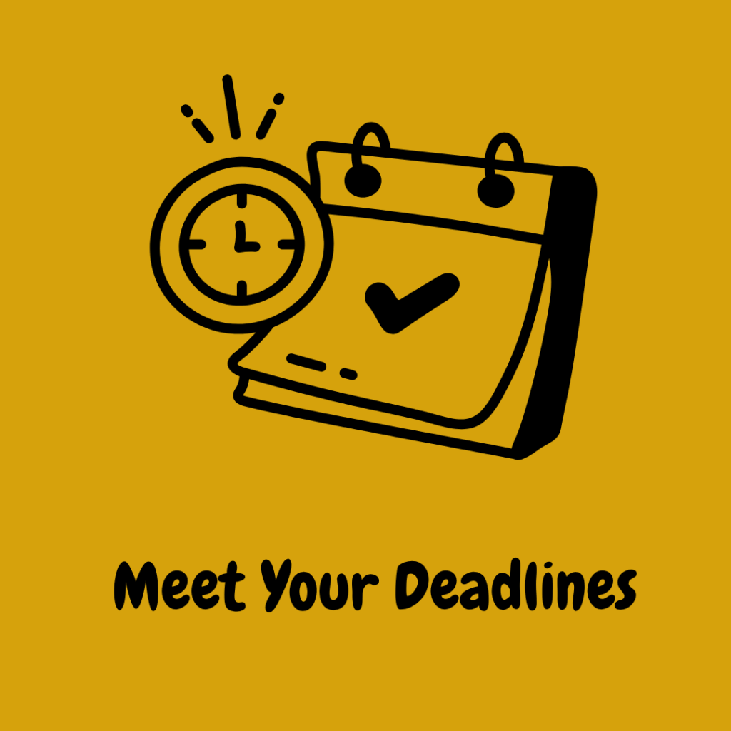 Meet Your Deadlines - How to Prepare for University Icon