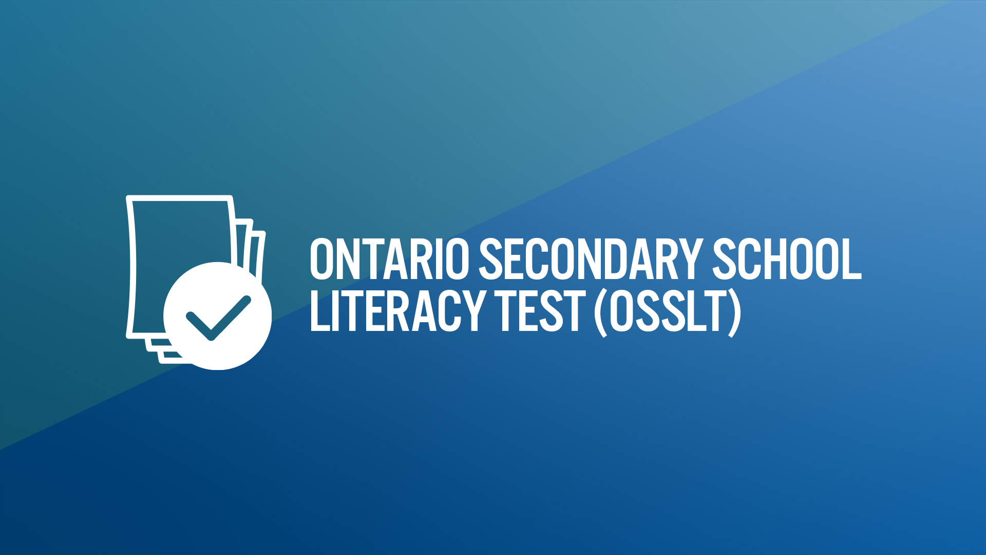 OSSLT Blog