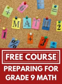 Preparing for Grade 9 Math image
